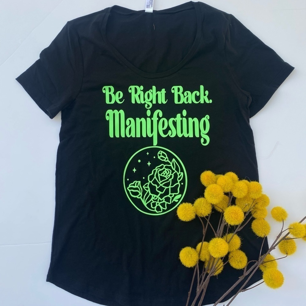 American apparel graphic Tee black XS